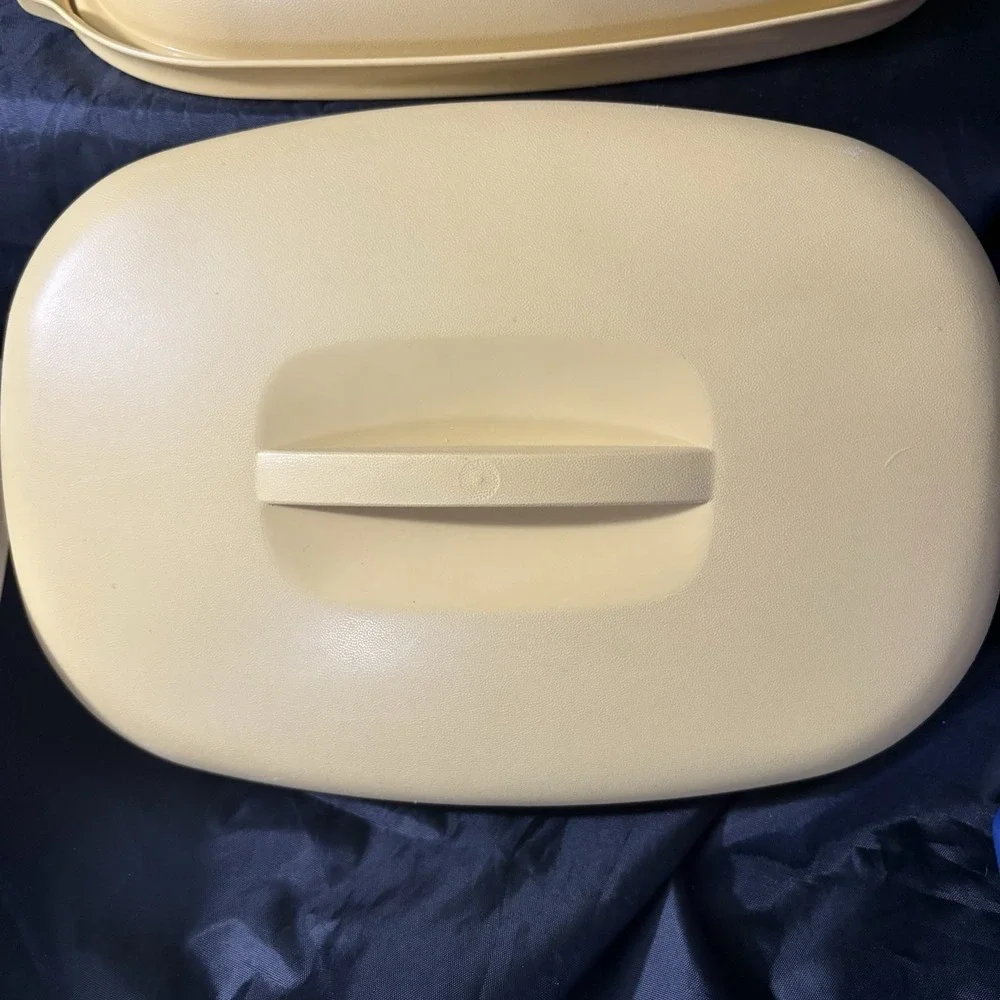 Vntg Tupperware Harvest Gold 3/4 Piece 1275-3, 1273-2, 1274-6 Microwave Steamer